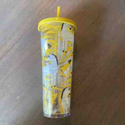 Starbucks 24oz Yellow Zebra Cold Cup Tumbler Beautiful New And Rare - Sold on eBay Jun 22, 2022 for $125.00