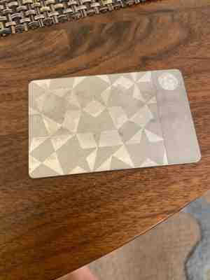 2012 Silver Metal Starbucks, Limited Edition Gift Card - Sold on eBay Jun 27, 2022 for $125.00