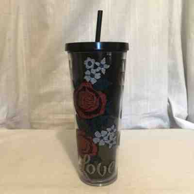 RARE Starbucks LOVE Valentine Stitch Tattoo Tumbler Cup Venti Large Used 24 Oz - Sold on eBay Jun 28, 2022 for $125.00