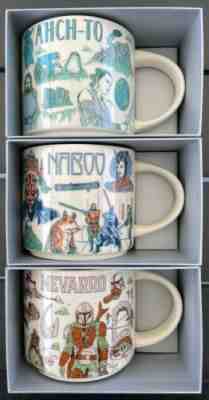 Starbucks Been There Series Star Wars Ahch-To Naboo Nevarro Set Of 3 Mugs Disney - Sold on eBay May 30, 2022 for $149.99