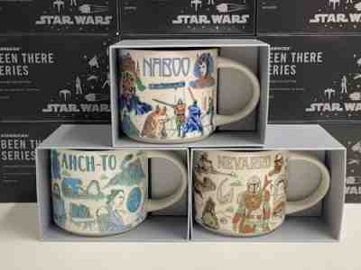 Disney 2022 Star Wars Starbucks Been There Mugs Set of 3 Naboo, Ahch-To, Nevarro - Sold on eBay Jun 21, 2022 for $119.00