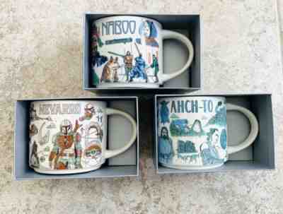 Disney 2022 Star Wars Starbucks Been There Mugs Set of 3 Naboo, Ahch-To, Nevarro - Sold on eBay Jun 01, 2022 for $118.99