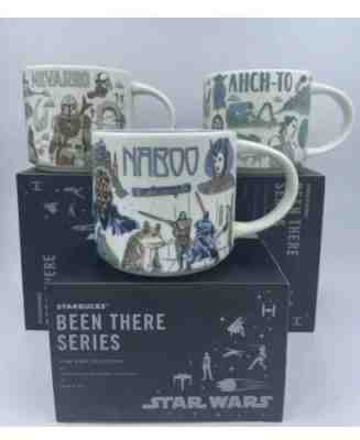 Disney 2022 Star Wars Starbucks Been There Mugs set of 3 Naboo, Ahch-To, Nevarro - Sold on eBay May 23, 2022 for $112.50