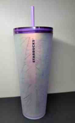 2021 STARBUCKS HALLOWEEN PURPLE FROSTED SPIDERWEB Soft Touch 24 OZ TUMBLER - Sold on eBay Jul 04, 2022 for $180.00