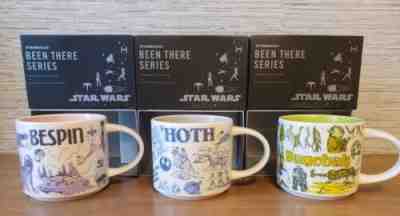 Disney Star Wars Starbucks Been There Mugs set of 3 - Hoth, Bespin, Dagobah NEW! - Sold on eBay Jul 15, 2022 for $500.00