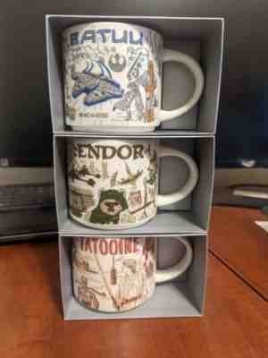 Star Wars Starbucks Been There Series Mug Set of 3 Tatooine Endor Batuu Disney - Sold on eBay Jul 17, 2022 for $219.99