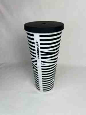 RARE Starbucks 24oz Zebra Black Stripe Matte Venti Tumbler Cold Cup NO STRAWÂ  - Sold on eBay Jul 14, 2022 for $150.00