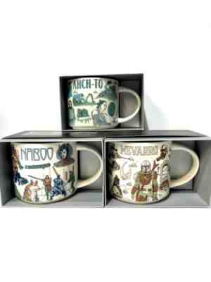 Disney 2022 Star Wars Starbucks Been There Mugs Set of 3 Naboo, Ahch-To, Nevarro - Sold on eBay Jun 19, 2022 for $149.99