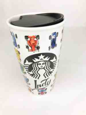 Starbucks Indy with Cars 2016 Ceramic Coffee Tea Tumbler with Lid - Hard to Find - Sold on eBay Jun 29, 2022 for $149.99