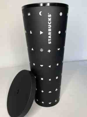 Starbucks 2017 RARE Emoji Tumbler Cold Cup Matte Black Venti 24 oz No Straw - Sold on eBay Jul 19, 2022 for $149.99