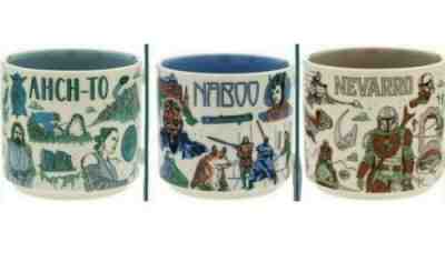 Disney 2022 Star Wars Starbucks Been There Mugs Set of 3 Naboo, Ahch-To, Nevarro - Sold on eBay May 26, 2022 for $133.50