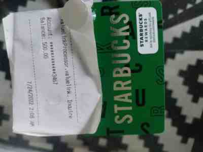 BRAND NEW Starbucks $1000 Value Physical Gift Card FREE Shipping - Sold on eBay Aug 06, 2022 for $800.00