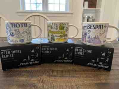 Disney Star Wars Starbucks Been There Mugs set of 3: Hoth, Bespin, Dagobah new - Sold on eBay Jul 25, 2022 for $649.99