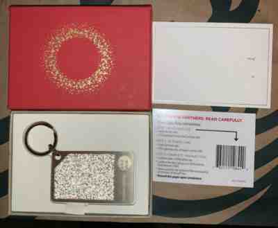 Starbucks 2015 Champagne Swarovski Mini Keychain Card + Box - Sold on eBay Jul 07, 2022 for $399.99