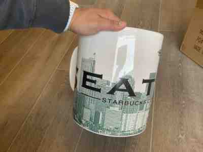 HTF Starbucks Giant Mug 2.5 Gallon Seatte The Emerald City Skyline Series 2002 - Sold on eBay Jul 30, 2022 for $375.00