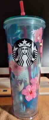 Starbucks Korea 2018 Summer Hibiscus Cold Cup 710ml+EMS - Sold on eBay Aug 03, 2022 for $205.00