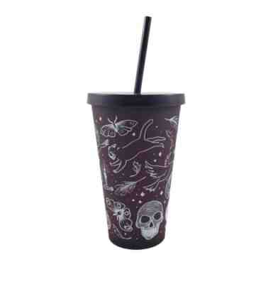 Starbucks 2019 Halloween Skull Grande Tumbler Plum/Purple Rare - Sold on eBay Aug 09, 2022 for $200.00