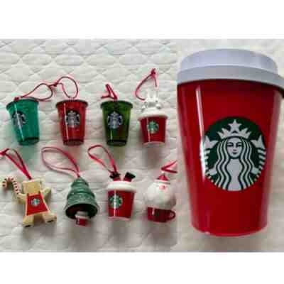 New Starbucks Christmas Ornaments 2018 Set With Container Can Case Red Green - Sold on eBay Aug 03, 2022 for $185.00