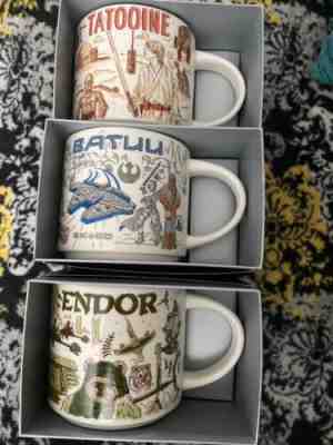 Star Wars Starbucks 2021 Been There Mugs Endor, Tattoine, Batuu - Sold on eBay Jul 28, 2022 for $165.50