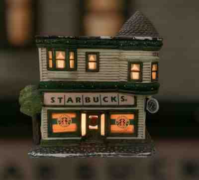 RARE! Starbucks 1998 Lighted Neighborhood Store Light Up House Holiday Display - Sold on eBay Aug 06, 2022 for $150.00