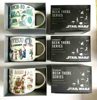 Disney Star Wars Starbucks Been There Mugs Cups AHCH-TO Naboo NEVARRO Set 3 NEW - Sold on eBay Aug 16, 2022 for $139.95