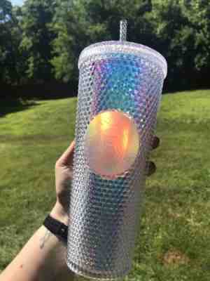 NWOT 2018 Starbucks Unicorn Rainbow Iridescent Studded 24oz Tumbler - Sold on eBay Jul 05, 2022 for $130.00