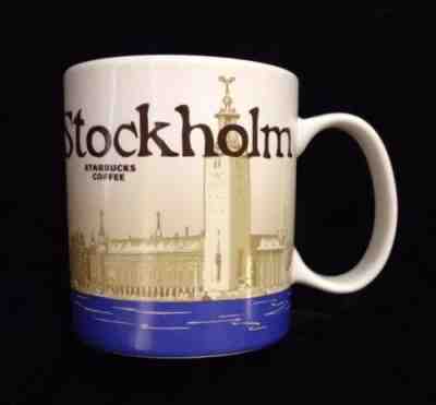 Starbucks Stockholm Icon Mug City Hall Nobel Sweden Kungsholmen Eldkvarn US Ship