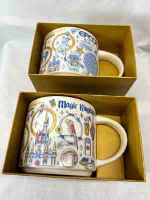 Pair Of Starbucks Disney Parks Magic Kingdom & Epcot Been There Series Mugs NEW - Sold on eBay Aug 12, 2022 for $129.99