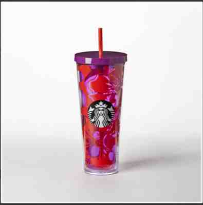 [Starbucks Store] Purple and Red Acrylic Cold Cup - 24 oz - New - Sold on eBay Jun 23, 2022 for $128.99