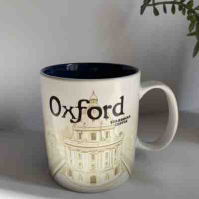 Starbucks Oxford Global Icon Coffee Cup Mug Bodleian Radcliffe Camera Brasnose