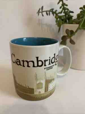 Starbucks CAMBRIDGE Mug Global Icon Series Kings College Bicycle Cam Cup 16oz