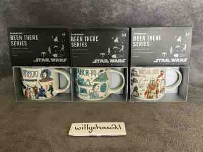 Disney 2022 Star Wars Been There Starbucks Mug Set of 3 Naboo Arch-To Nevarro - Sold on eBay Jul 22, 2022 for $125.00
