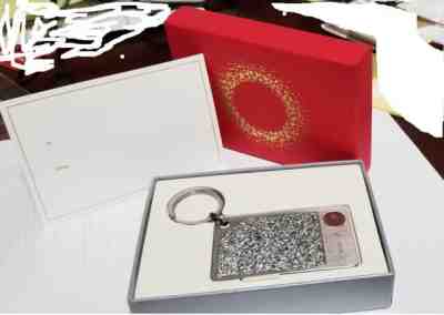 Starbucks Swarovski Crystal Mini Silver Metal Stainless Steel Gift Card Keychain - Sold on eBay Jul 01, 2022 for $122.50