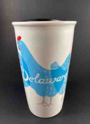 Starbucks Ceramic Tumbler 12 oz Delaware Local Collection RARE 2017 Chickens - Sold on eBay Aug 01, 2022 for $120.00