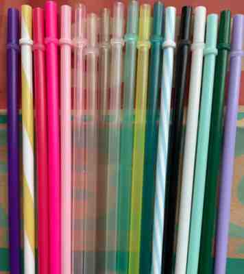 50PCS Starbucks Reusable Plastic Straws Venti Tumbler Suction Pipes Random Color - Sold on eBay Aug 09, 2022 for $118.75