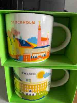 STARBUCKS Yah Sweden cup mug 14 FL OZ/ 414 and Stockholm