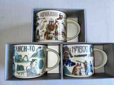 Disney 2022 Starbucks Star Wars Been There Mugs Set of 3 Naboo, Ahch-To, Nevarro - Sold on eBay Jun 05, 2022 for $110.00