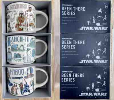 ?¡ New ?¡ Disney 2022 Star Wars Starbucks Been There Mug set Naboo,Ahch-To, Nevarro - Sold on eBay Jul 30, 2022 for $110.00