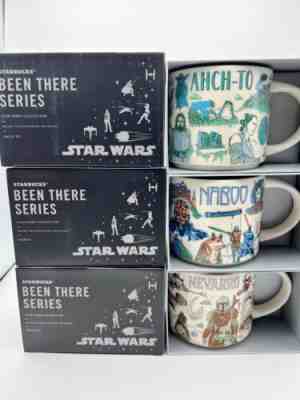 Disney 2022 Star Wars Starbucks Been There Mugs â?¡Set of 3â?¡ Naboo Ahch-To Nevarro - Sold on eBay Jul 09, 2022 for $109.99