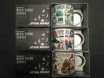 Disney 2022 Starbucks Star Wars Been There Mugs Set of 3 Ahch-To Naboo Nevarro - Sold on eBay Aug 03, 2022 for $109.99