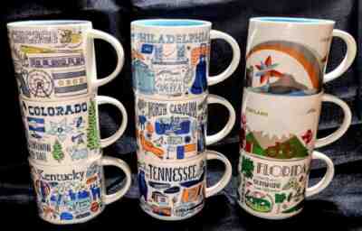 STARBUCKS You Are Here BEEN THERE 9 Mug Lot NEW Unused Colorado Kentucky + MORE - Sold on eBay Aug 05, 2022 for $109.99