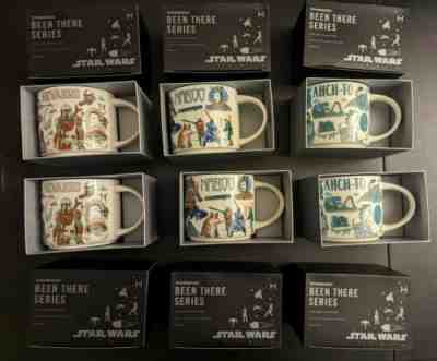 Disney 2022 Star Wars Starbucks Been There Mug Set Naboo, Ahch-To, Nevarro - Sold on eBay Aug 12, 2022 for $104.96