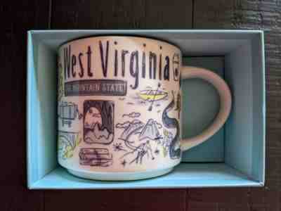 Starbucks Been There Series 14oz Ceramic Coffee Mug WEST VIRGINIA New with Box - Sold on eBay Jul 12, 2022 for $102.50