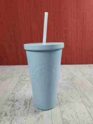 Starbucks Stainless Steel Light Powder Blue Cinderella Matte Grande 16oz Tumbler - Sold on eBay Jul 06, 2022 for $101.99