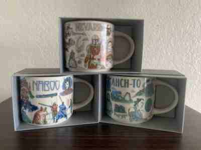 Disney 2022 Star Wars Starbucks Been There Mugs Set of 3 Naboo, Ahch-To, Nevarro - Sold on eBay Jun 10, 2022 for $100.00