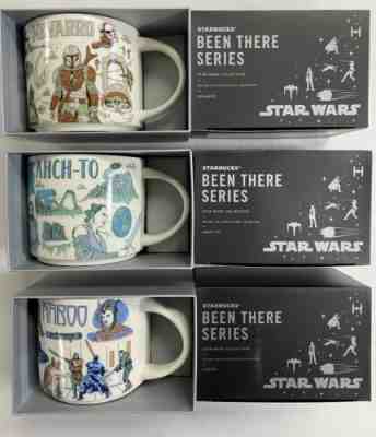  ¤ Disney 2022 Star Wars Starbucks Been There Mugs Set of 3 Naboo Ahch-To Nevarro - Sold on eBay Jun 24, 2022 for $100.00