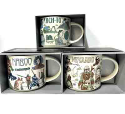 Disney 2022 Star Wars Starbucks Been There Mugs Set of 3 Naboo, Ahch-To, Nevarro - Sold on eBay Jun 26, 2022 for $100.00