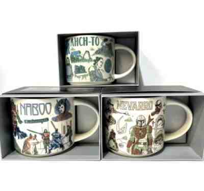 Disney 2022 Star Wars Starbucks Been There Mugs Set of 3 Naboo, Ahch-To, Nevarro - Sold on eBay Jul 09, 2022 for $100.00
