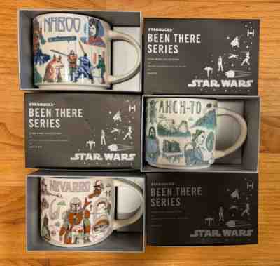 Disney 2022 Star Wars Starbucks Been There Mugs Set of 3 Naboo, Ahch-To, Nevarro - Sold on eBay Jul 27, 2022 for $100.00