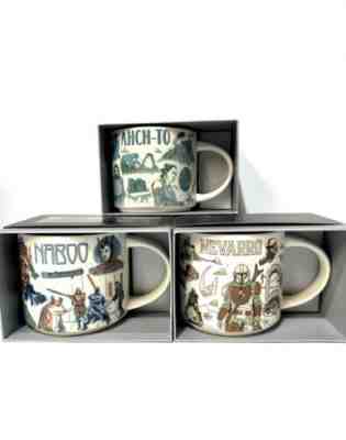 Disney 2022 Star Wars Starbucks Been There Mugs Set of 3 Naboo, Ahch-To, Nevarro - Sold on eBay Jul 30, 2022 for $100.00